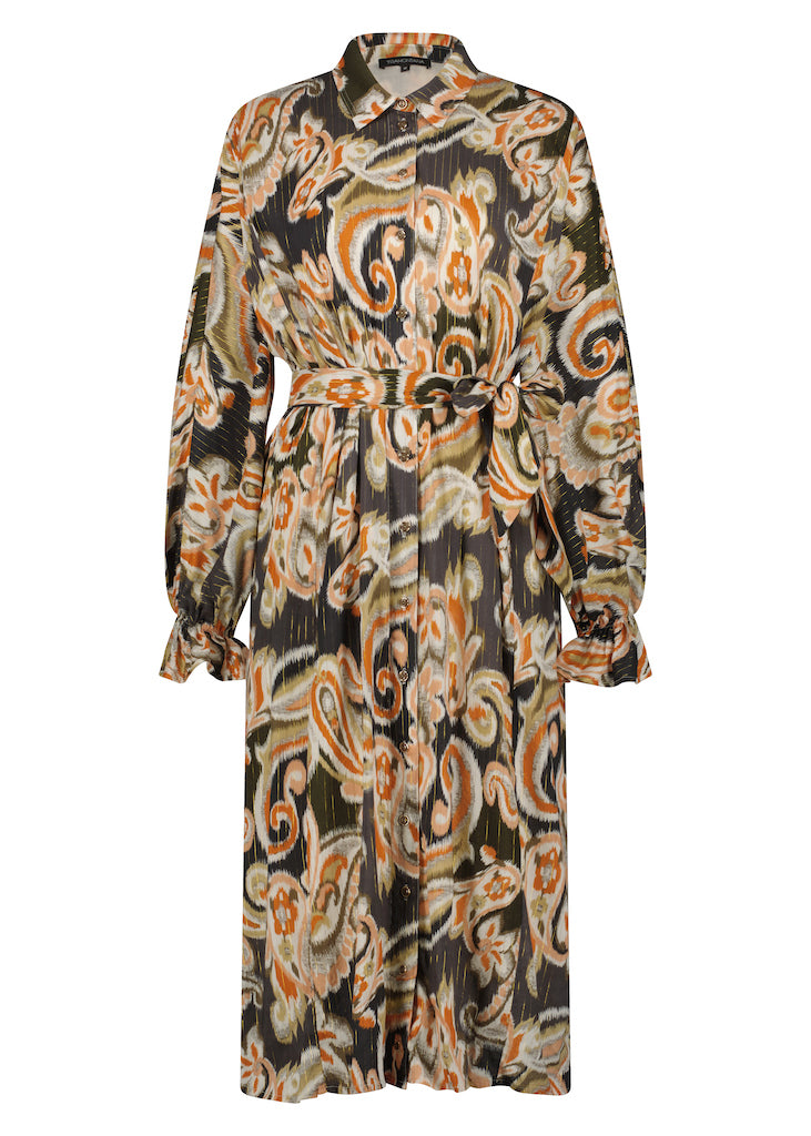 Tramontana Dress Lurex Paisley print TAUPHE
