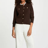 Morgan - Vest Bruin met afneembaar kraagje 