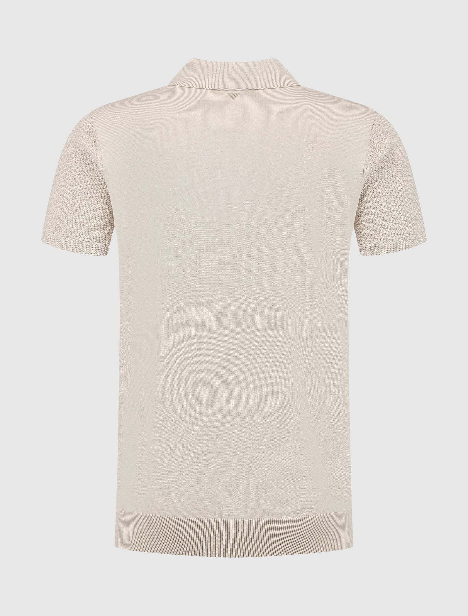 Pure Path - Braided Knitwear Polo - Sand