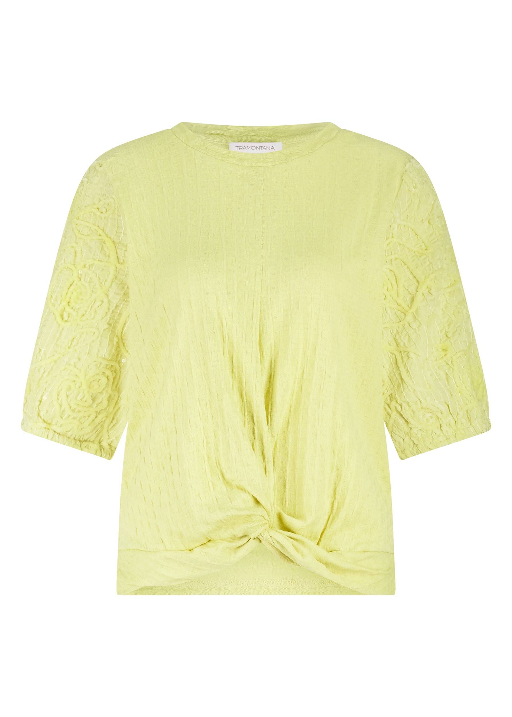 Tramontana - Top short sleeve Celery