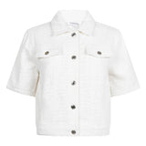 Tramontana - Fancy denim jacket off white