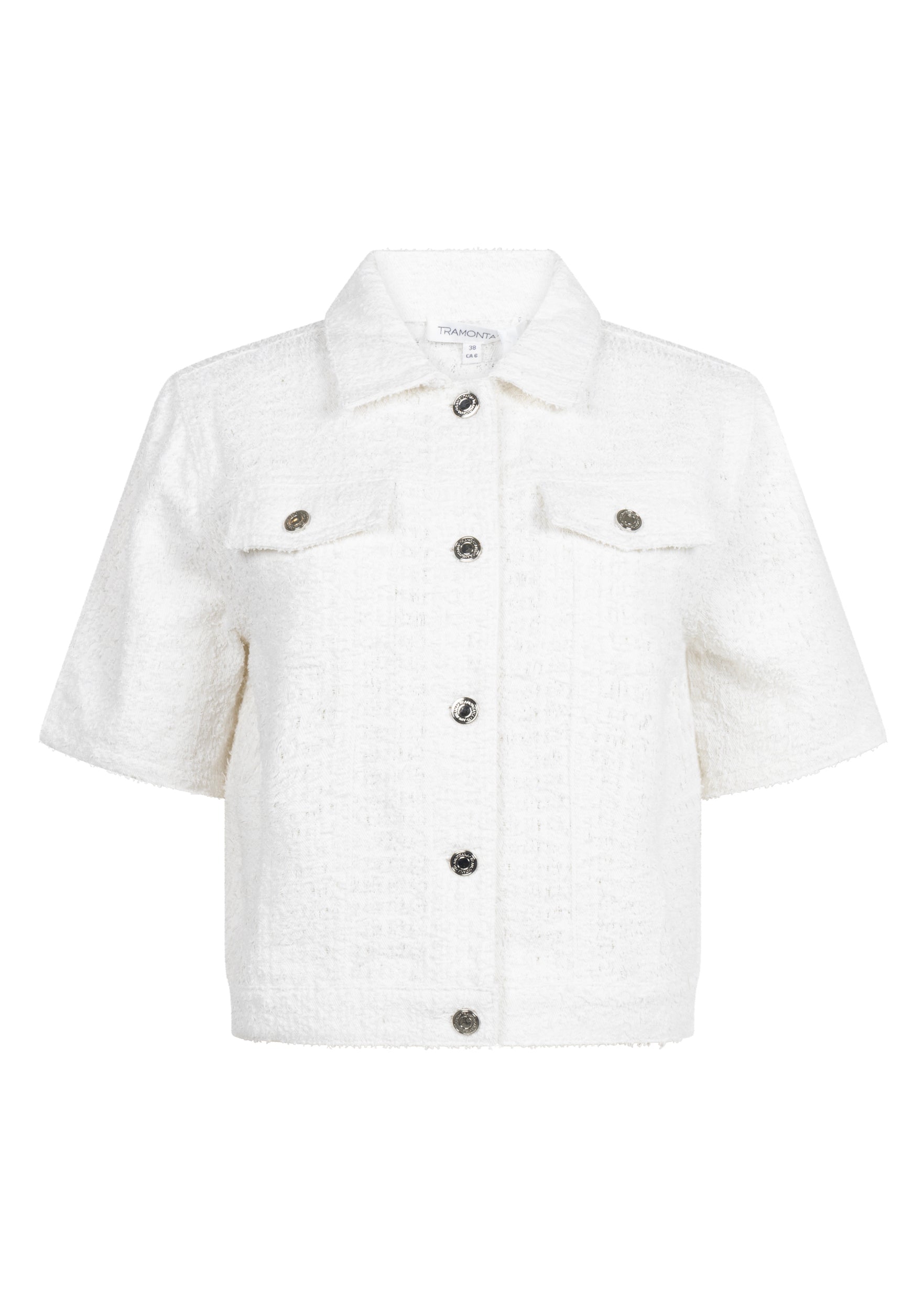 Tramontana - Fancy denim jacket off white