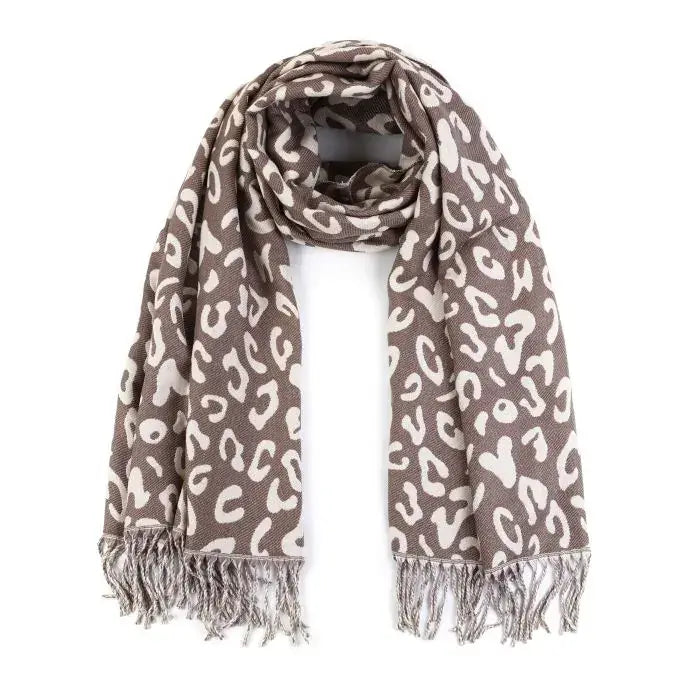 Sjaal  - Kiki Leopard Brown