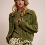 Tramontana - Faux Fur Knitted Jacket