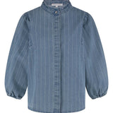 Tramontana - Pinstripe Denim Blouse
