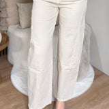 Boyfriend Barrel Jeans - Jazzie Beige
