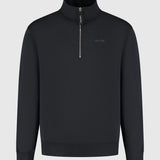 Pure Path - Embroidery half zip sweater