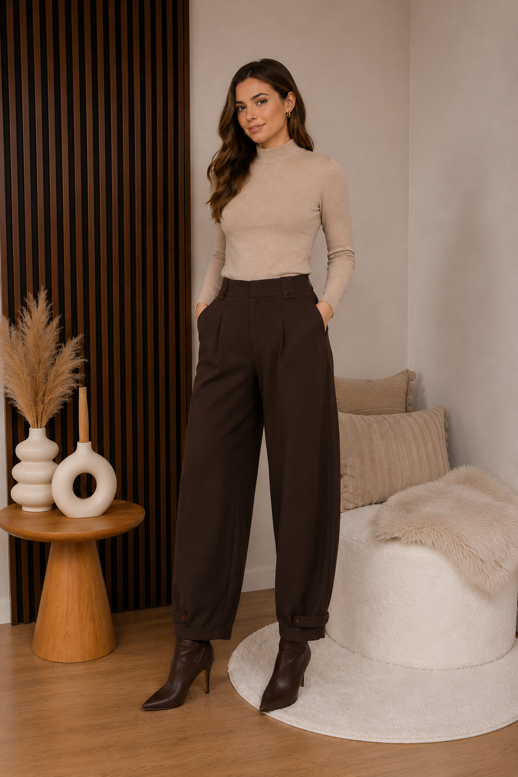 Maicazz - Sevilla Barrel Broek Bruin