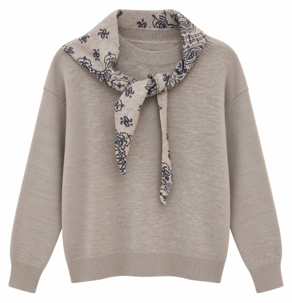 Sweater + Sjaal Mexy beige 