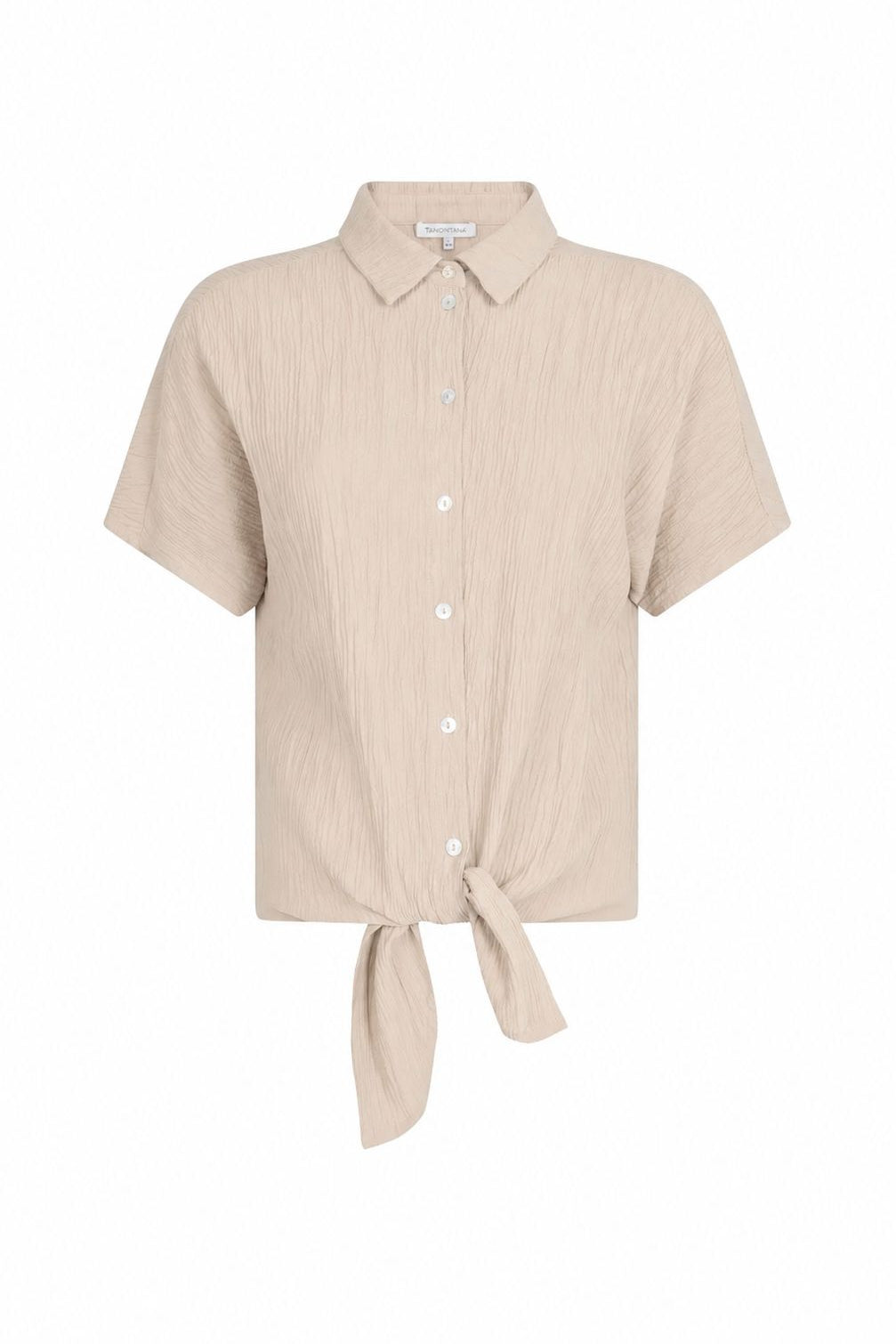 Tramontana - Puckered Short Sleeve Blouse