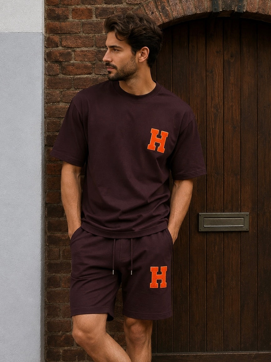 Heren Set - Aubergine