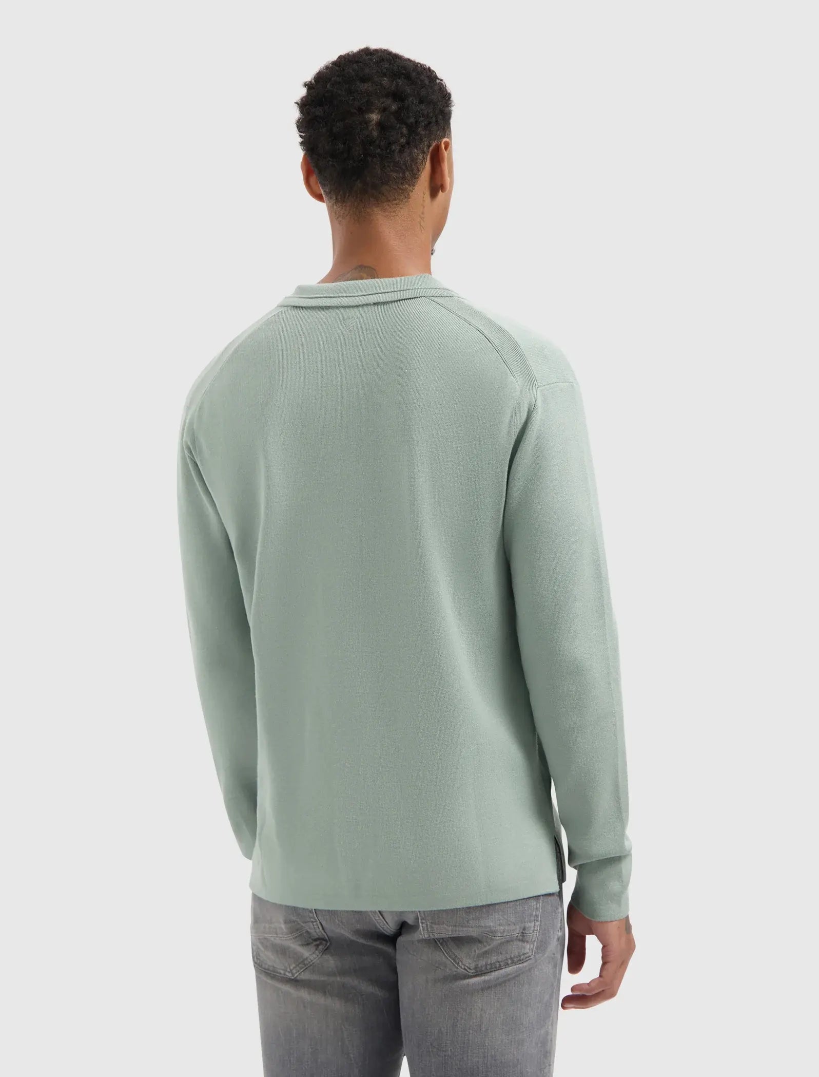 PurePath - Braided Knit Polo Army Green