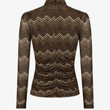 Nikkie - Ariva mesh top Chocolate martini