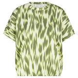 Tramontana - Top short sleeve Green print