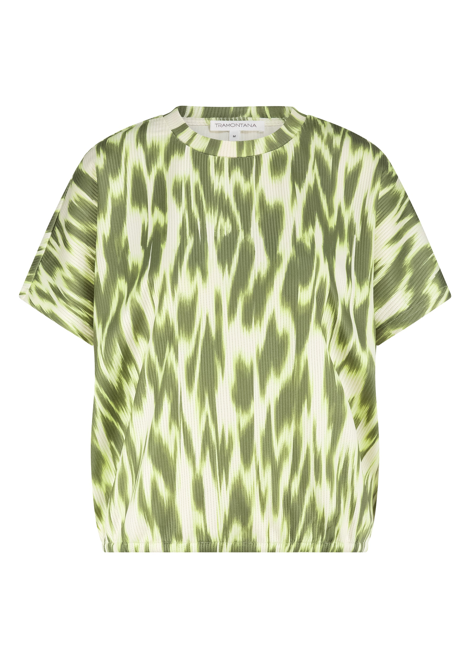 Tramontana - Top short sleeve Green print