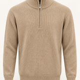 Heren knit Sweater - Zip Winter Beige 