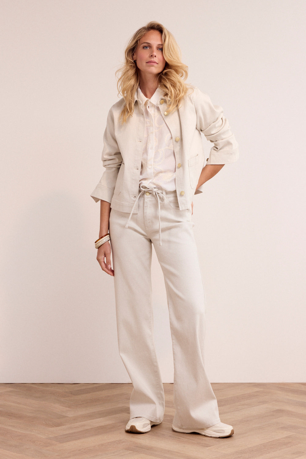 Tramontana - Lurex Wide-Leg Trousers   