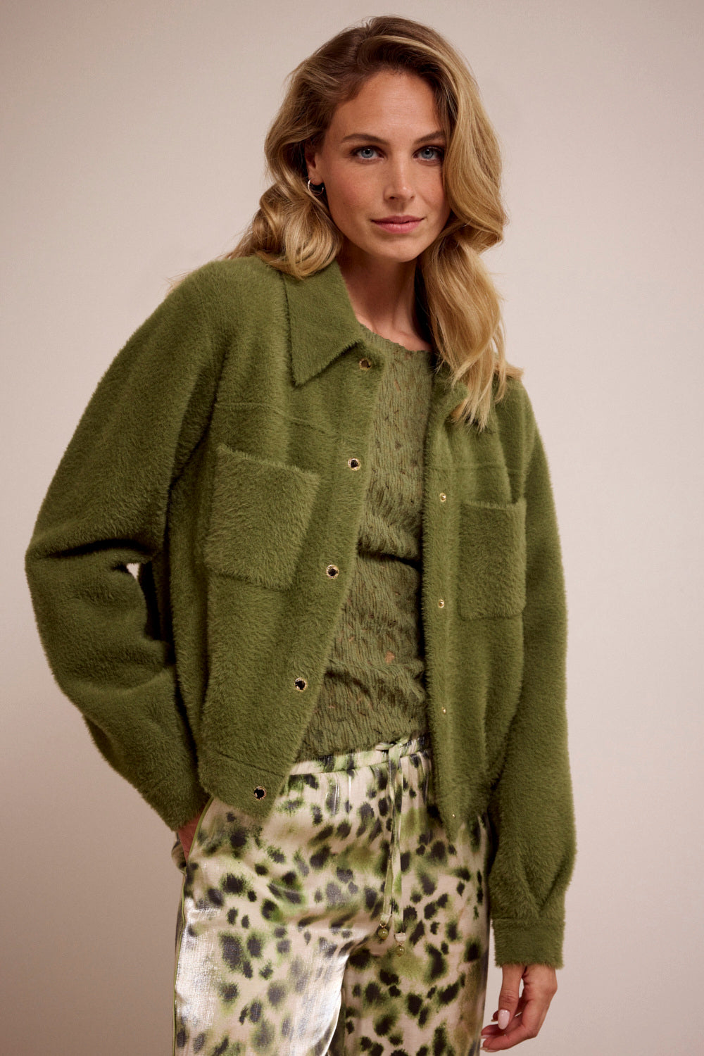Tramontana - Faux Fur Knitted Jacket