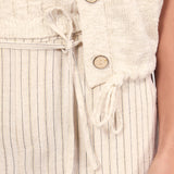 Tramontana - Lurex Striped Wide-Leg Trousers