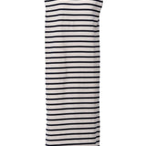 K Design - Gestreepte Mouwloze Midi Jurk C752L