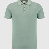Pure Path - Braided Knitwear Polo - Green