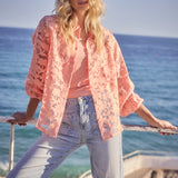 Tramontana - Blouse Ausbrenner peach