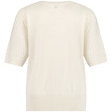 Tramontana - Fancy stitch Jumper Off white 