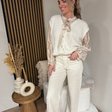 Jeans - Wide Leg Simone Beige