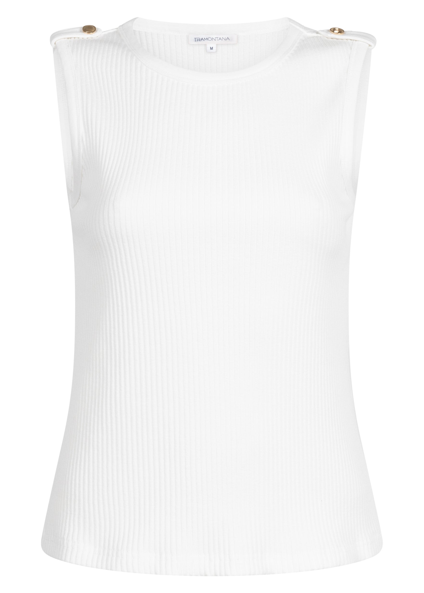 Tramontana - Rib singlet Epaulets 