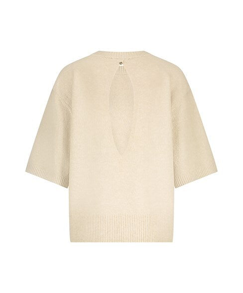 Tramontana - Short Sleeve Jumper Black Detail