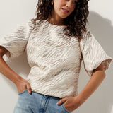 Tramontana - Balloon Sleeve top Gold