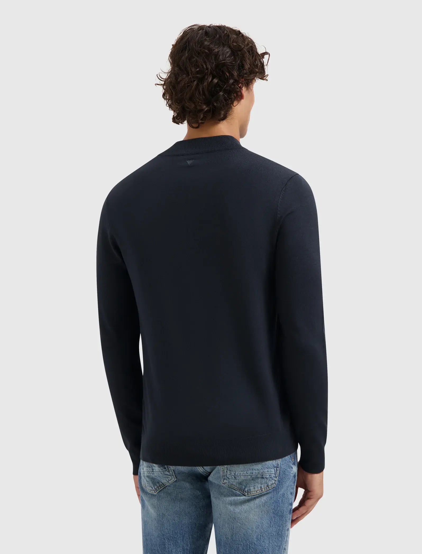 Pure Path - Zip Knitwear Regular Fit Blauw