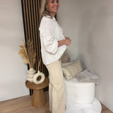 Wide Leg Jeans - Lotte Beige 