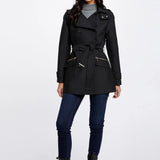 Morgan - Trenchcoat Gladia Zwart