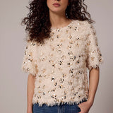 Tramontana - Top Feathered Sequin