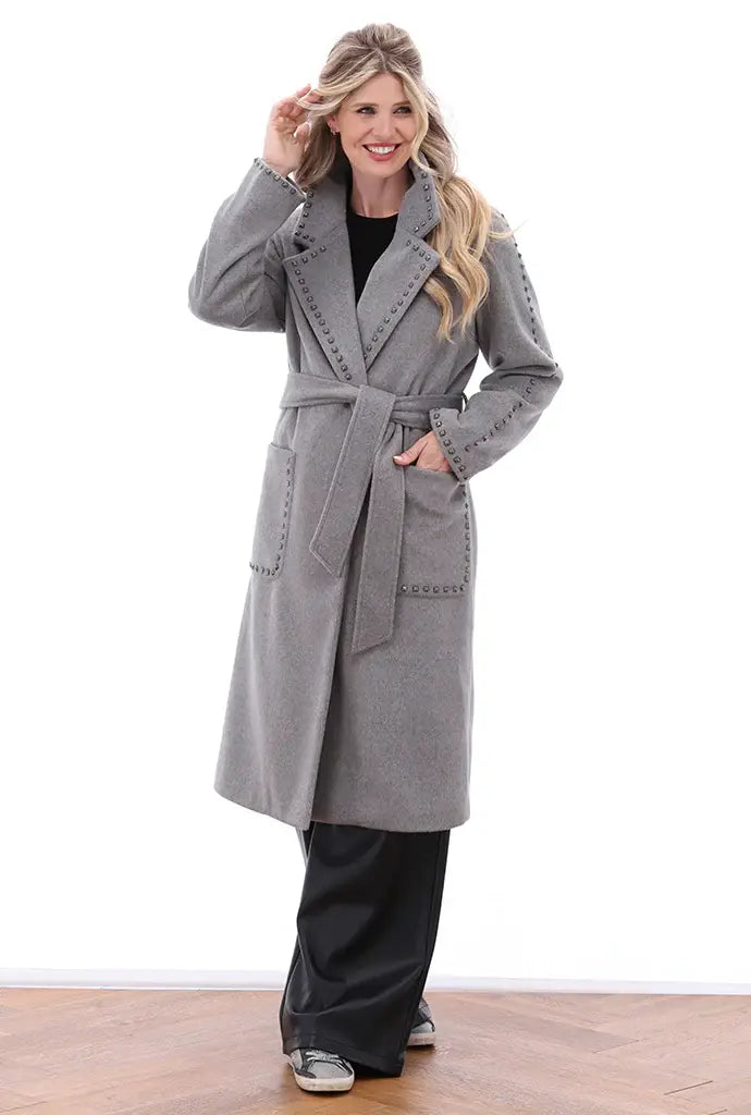 K-Design - B900 Mantel met studs - Grey