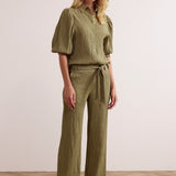Tramontana - Blouse Creased Puff Sleeve