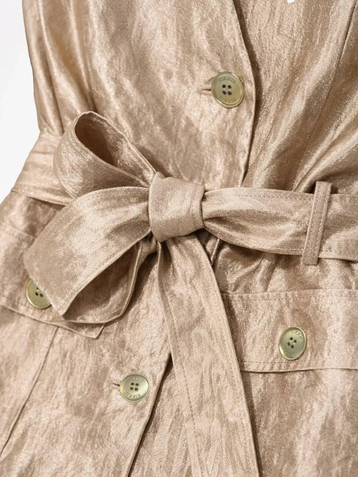 Nikkie - Porlamar Wrap blouse travertine