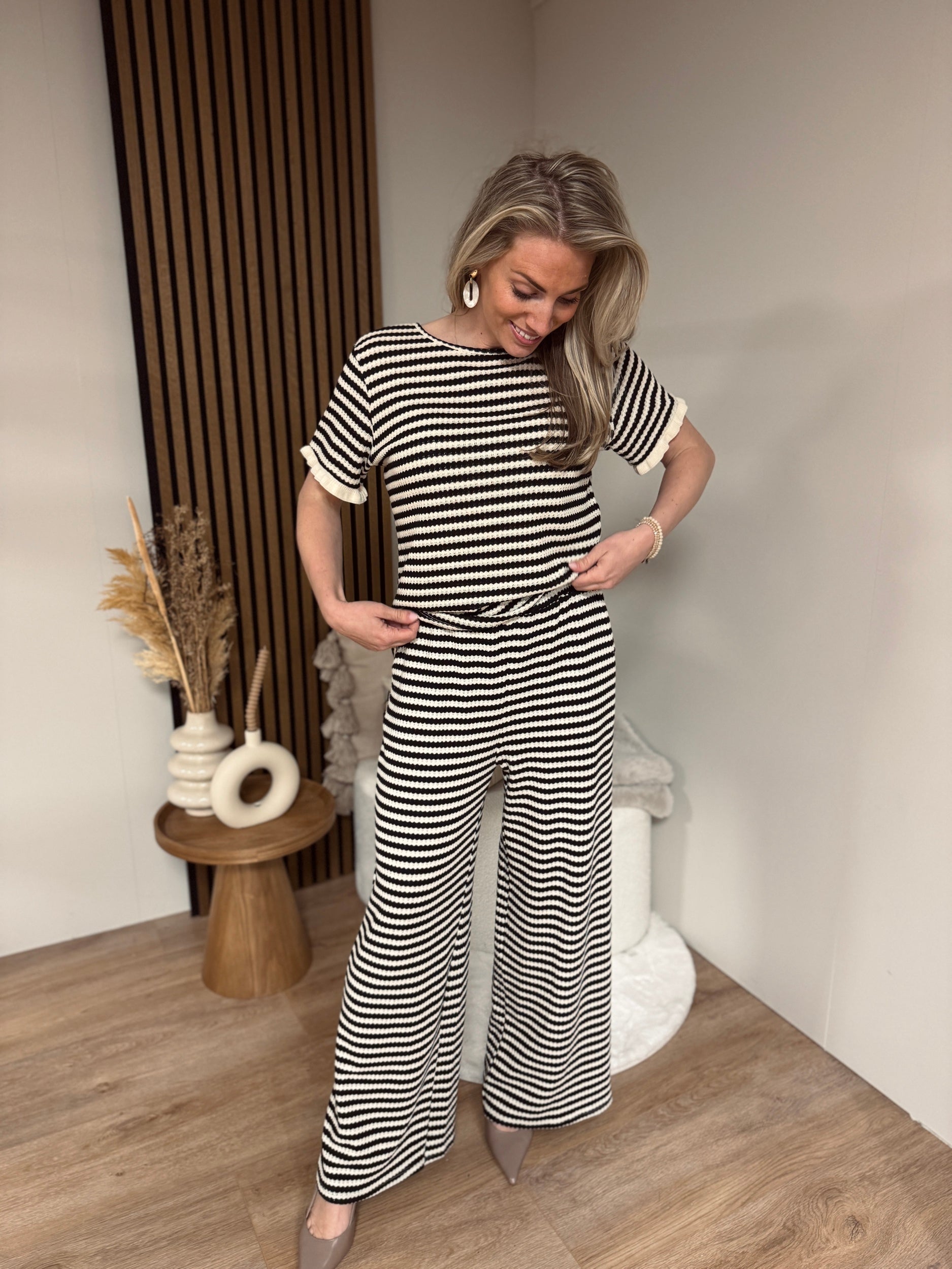 Broek - Joelle Black/White