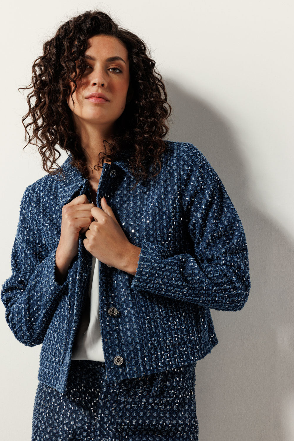 Tramontana - Denim Jacket Sequin
