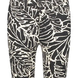Tramontana - Trousers Travel Palm Leaves Black