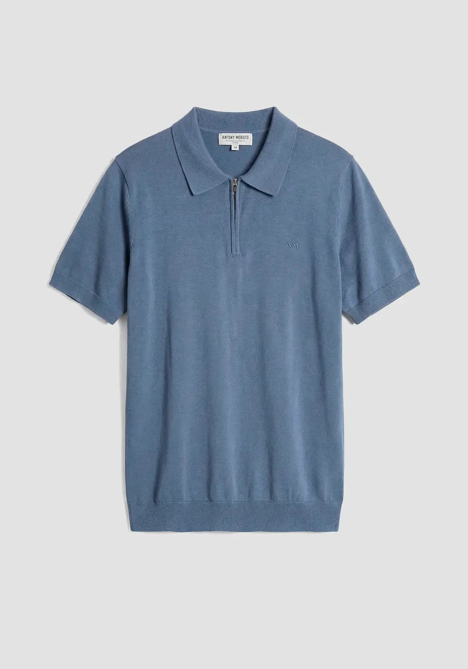 Antony Morato - Polo Zip Knit Blue 596