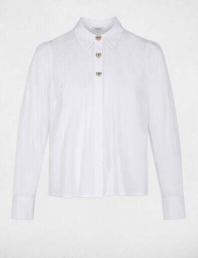 Morgan - Blouse COEUR White