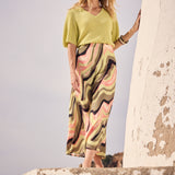Tramontana - Maxi skirt Sunset desert