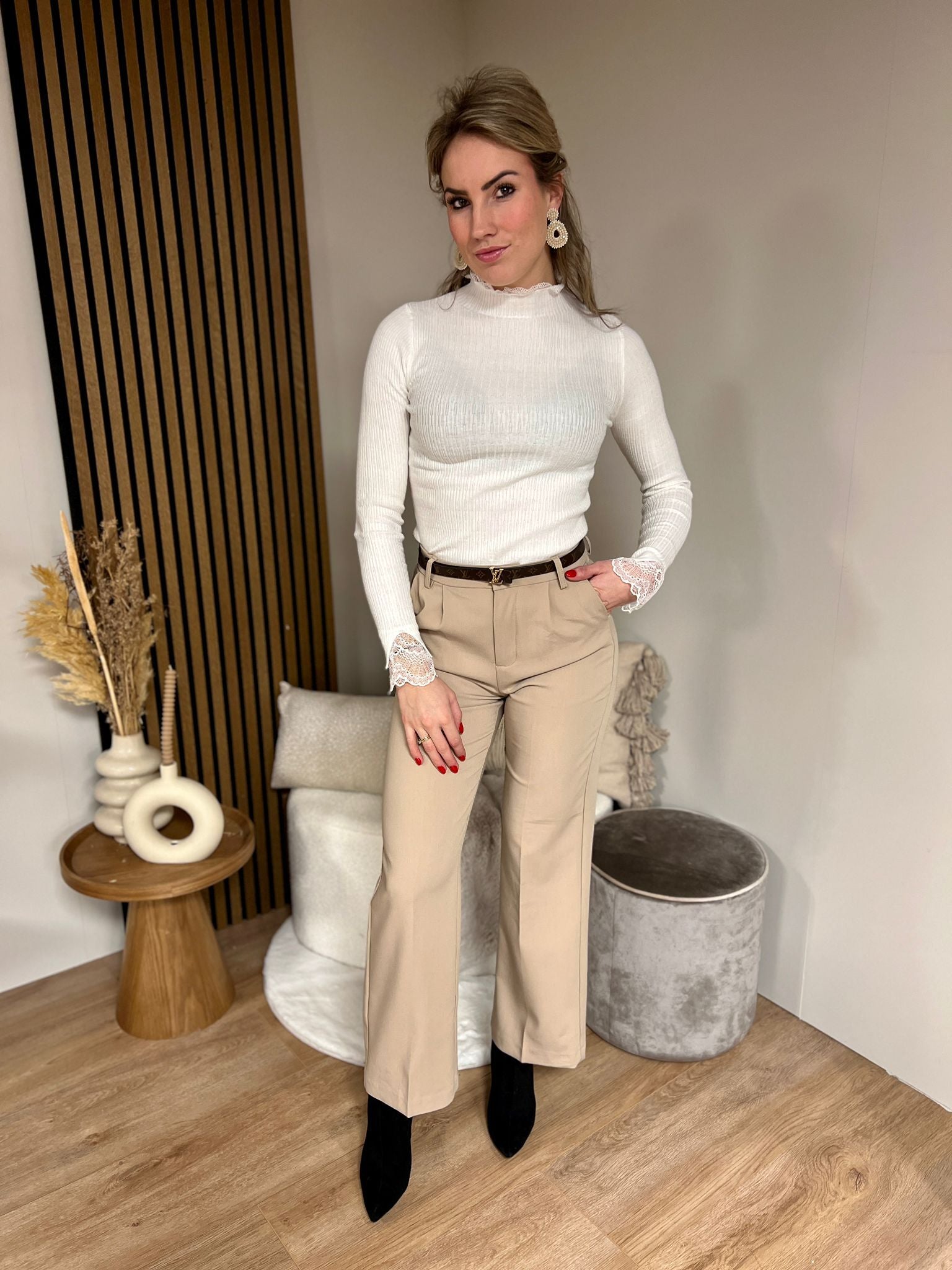 Ruffle longsleeve - Claire