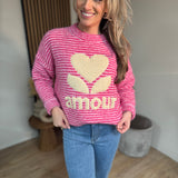 Sweater - Love Amour Pink