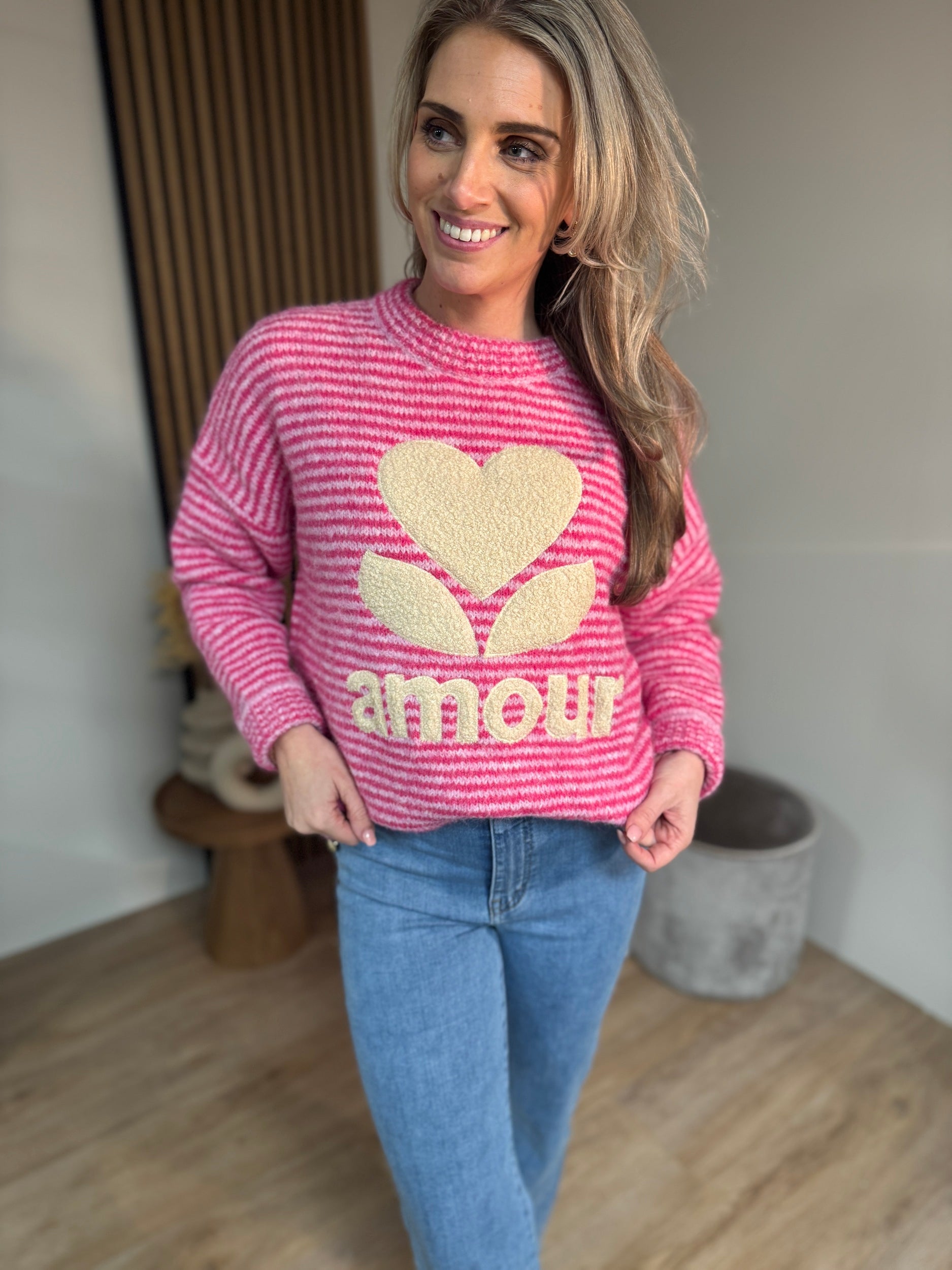 Sweater - Love Amour Pink