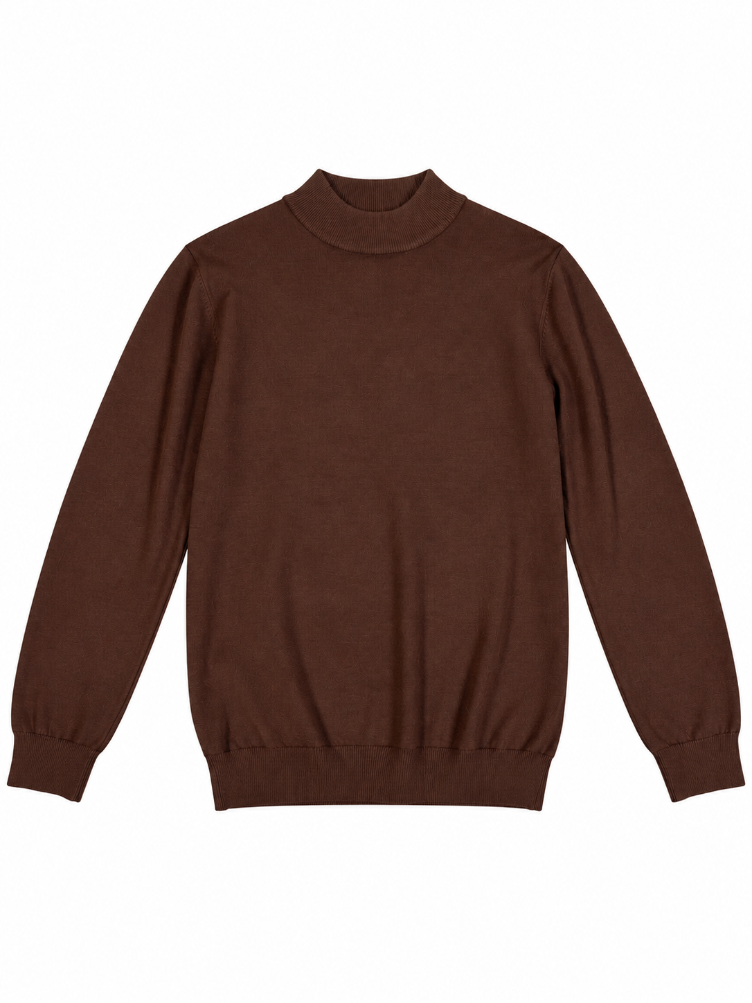 Heren Mockneck - Bruin