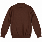 Heren Mockneck - Bruin