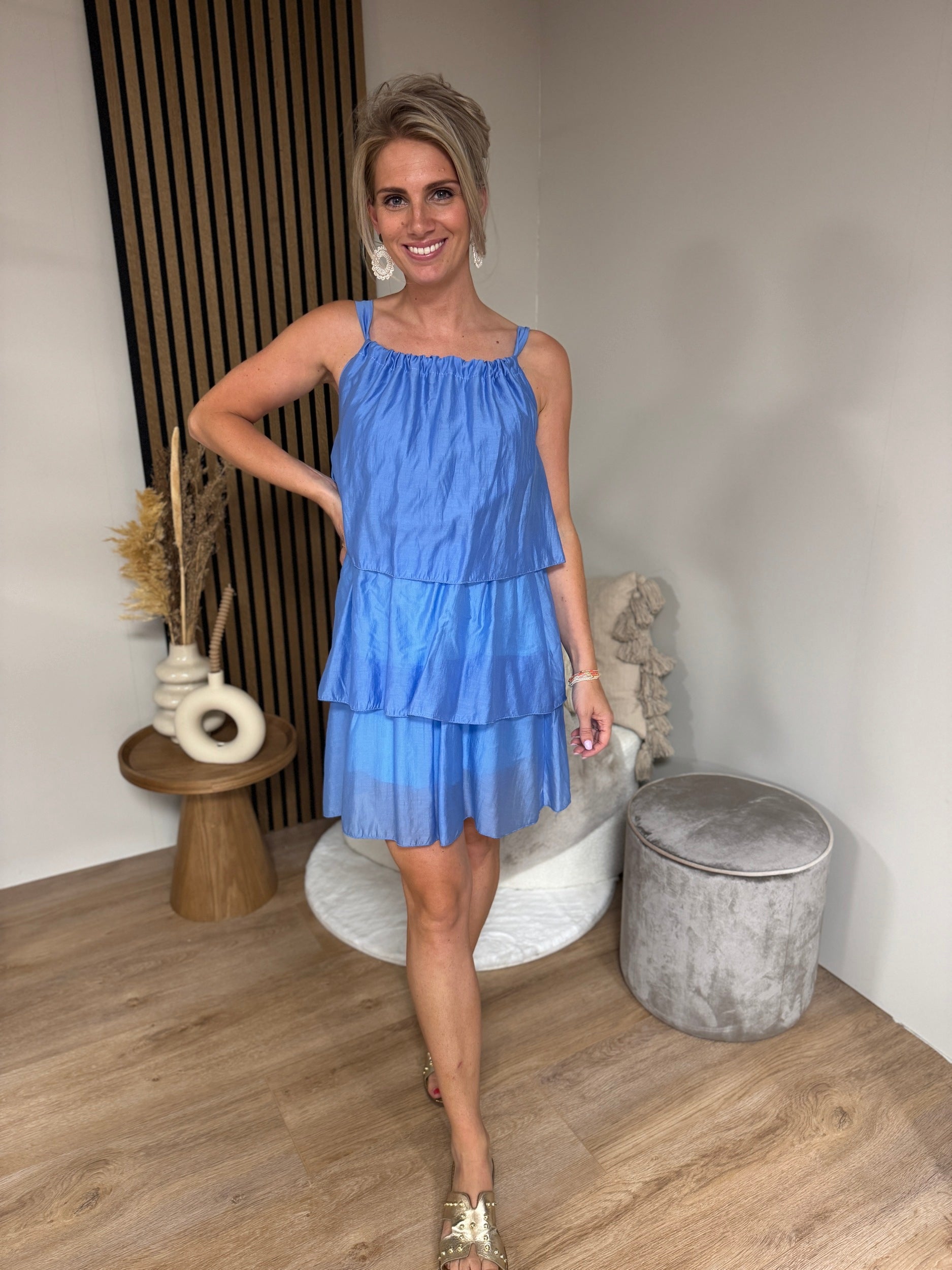 Dress - Ocean Ruffle